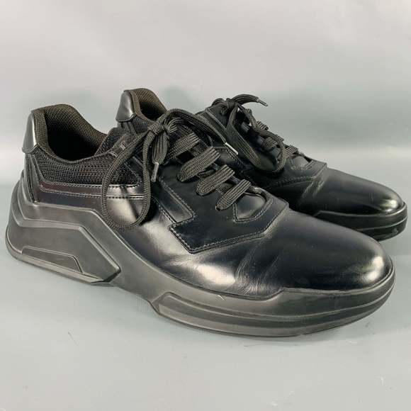 PRADA Other - PRADA Black Mesh Leather Sneakers